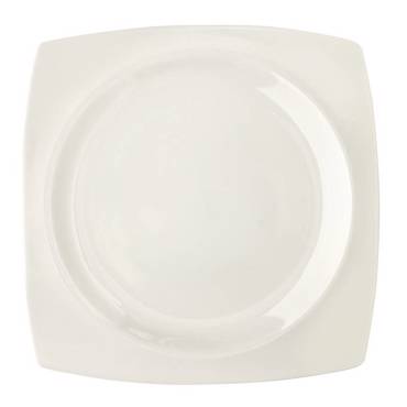 Cryspo Trio Πιάτο Ρηχό Πορσελάνης 27x27εκ 'Quadro Off White' 5530001